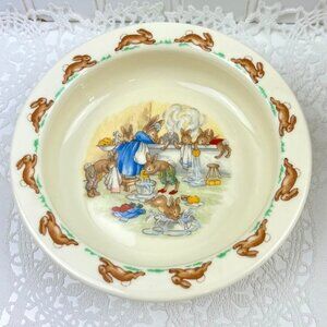 Royal Doulton "Bunnykins" Baby Bowl Dish English Bone China Washing Laundry